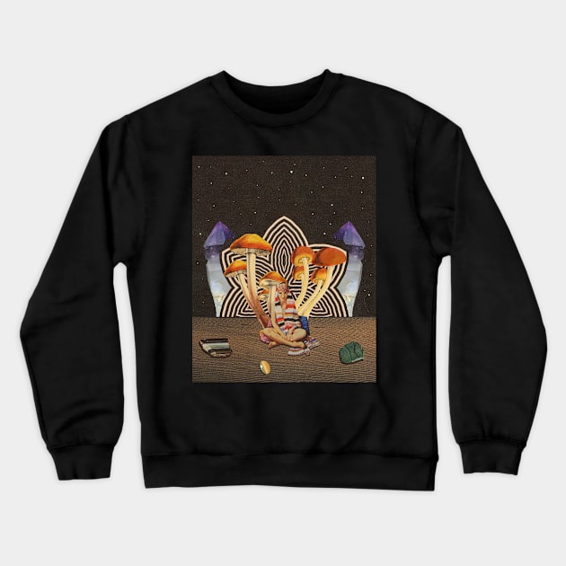 Mystical girl Crewneck Sweatshirt by kushu